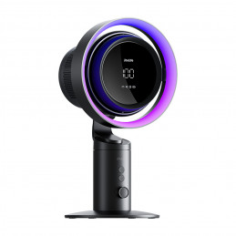„Jisulife“ stalo ventiliatorius „Pro3“ 10000mAh turbininis stalinis ventiliatorius su filtru – tamsiai pilkas