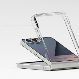 „Ringke Slim“ magnetinis „MagSafe“ dėklas, skirtas „Samsung Galaxy Z Flip 7“ – skaidrus