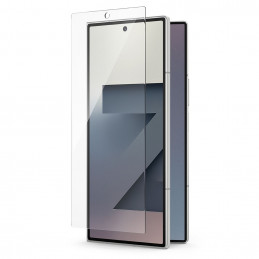„Ringke Cover Display Easy Slide“ grūdinto stiklo 2 vnt. pakuotė, skirta „Samsung Galaxy Z Fold 7“ – permatomas