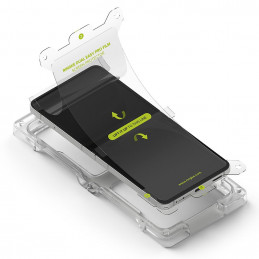 „Ringke Dual Easy Pro“ 2 apsauginių plėvelių pakuotė, skirta „Samsung Galaxy Z Flip 7“ - skaidri.