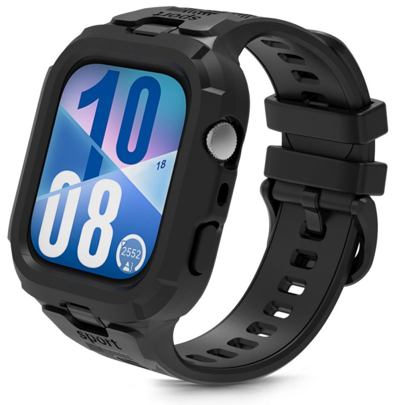 „Tech-Protect Armor“ dirželis, skirtas „Huawei Watch Fit 3 / 4 / 4 Pro“ – juodas
