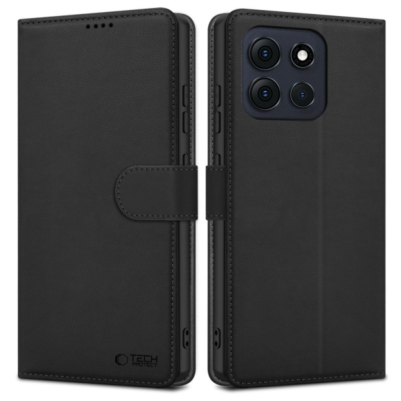 „Tech-Protect“ piniginės dėklas, skirtas „Motorola Moto G56 5G“ - juodas