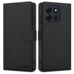 „Tech-Protect“ piniginės dėklas, skirtas „Motorola Moto G86 5G“ - juodas