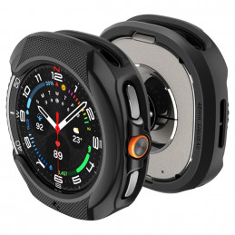 „Spigen Liquid Air“ dėklas, skirtas „Samsung Galaxy Watch 8 Classic“ 46 mm – juodas