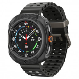 „Spigen Liquid Air“ dėklas, skirtas „Samsung Galaxy Watch 8 Classic“ 46 mm – juodas