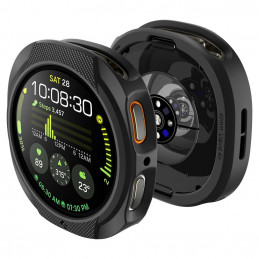 „Spigen Liquid Air“ dėklas, skirtas „Samsung Galaxy Watch 8“ 44 mm laikrodžiui – matinės juodos spalvos