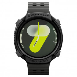 „Spigen Rugged Armor“ dėklas, skirtas „Samsung Galaxy Watch 8“ 44 mm laikrodžiui – matinės juodos spalvos