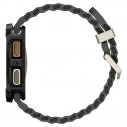 „Spigen Rugged Armor“ dėklas, skirtas „Samsung Galaxy Watch 8“ 44 mm laikrodžiui – matinės juodos spalvos