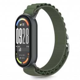 „Tech-Protect“ nailono „Pro“ dirželis, skirtas „Xiaomi Smart Band 8 / 9 / 10 / NFC“ – žalias