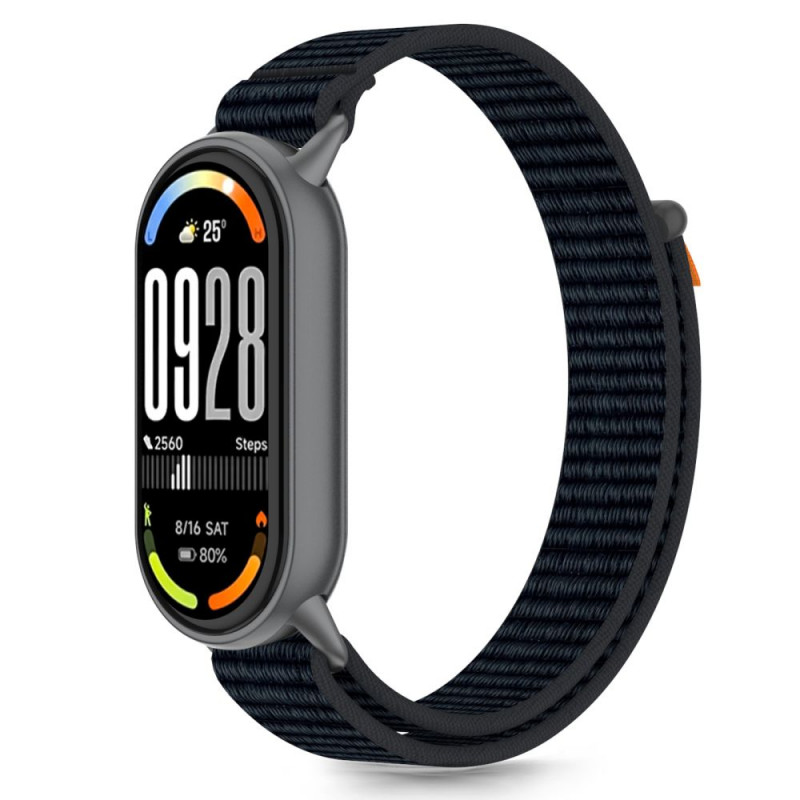 „Tech-Protect“ nailoninis „Pro“ dirželis, skirtas „Xiaomi Smart Band 8 / 9 / 10 / NFC“ – juodas ir oranžinis