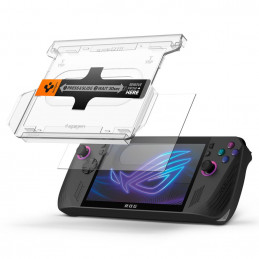 „Spigen Glas.TR EZ Fit“ grūdinto stiklo komplektas, skirtas „Asus Rog Ally X“ – skaidrus