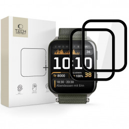 „Tech-Protect Glass Flex+“ 2 hibridinių stiklų pakuotė, skirta „Garmin Venu X1“ – juoda