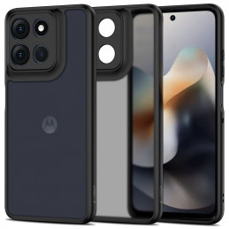 „Tech-Protect MagMat“ dėklas, skirtas „Motorola Moto G56 5G“ – matinės juodos spalvos