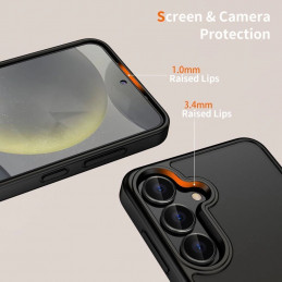 „Tech-Protect MagMat“ dėklas, skirtas „Motorola Moto G56 5G“ – matinės juodos spalvos