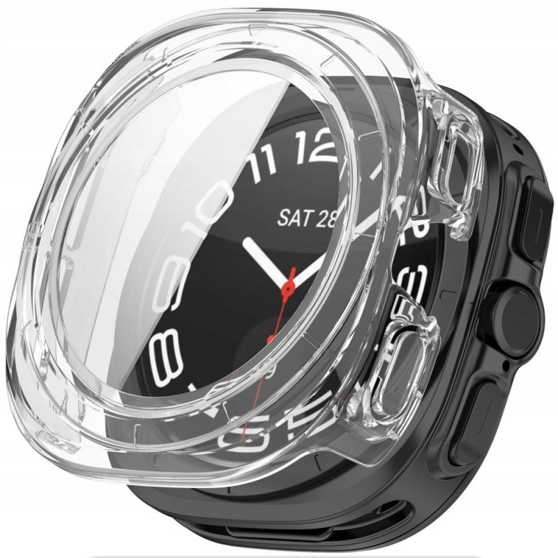 „Tech-Protect“ apsauginis dėklas, skirtas „Samsung Galaxy Watch Ultra 47mm“ – skaidrus