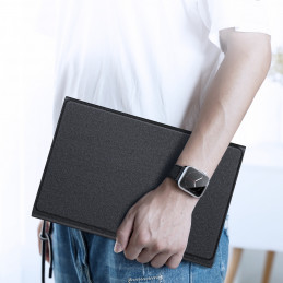 „Dux Ducis“ (TK serijos) klaviatūros dėklas, skirtas „Samsung Tab S10 FE+“ (Plus) – juodas