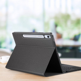 „Dux Ducis“ (TK serijos) klaviatūros dėklas, skirtas „Samsung Tab S10 FE+“ (Plus) – juodas