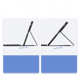 „Dux Ducis“ (TK serijos) klaviatūros dėklas, skirtas „Samsung Tab S10 FE+“ (Plus) – juodas