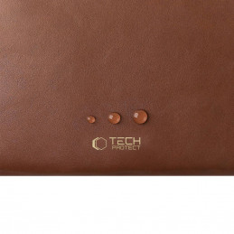 „Tech-Protect“ flisinis nešiojamojo kompiuterio krepšys 15–16 colių – rudas