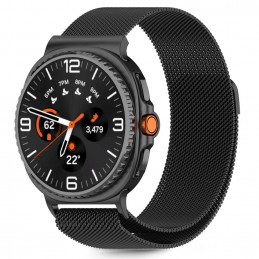 „Tech-Protect MilaneseBrand“, skirtas „Samsung Galaxy Watch 40/ 44/ 46 mm“ – juodas