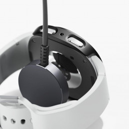„Ringke Slim“ 2 dėklų rinkinys, skirtas „Samsung Galaxy Watch 8 40 mm“ – skaidrus-matinės juodos spalvos