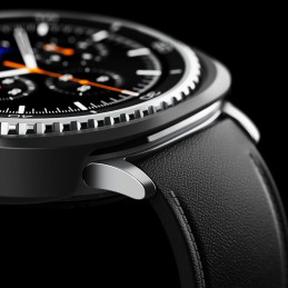 „Ringke Slim“ 2 dėklų rinkinys, skirtas „Samsung Galaxy Watch 8 Classic 46mm“ – skaidrus-matinės juodos spalvos