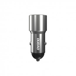 „Dudao“ automobilinis įkroviklis USB / USB C tipo, greitas įkrovimas, 22,5 W, pilkas (R4PQ)