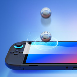 „Dux Ducis HD“ grūdintas stiklas, skirtas „Nintendo Switch 2“ su montavimo rėmeliu