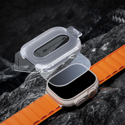 „Tech-Protect Easy Set+“ 2 grūdinto stiklo pakuotė, skirta „Huawei Watch GT 5 41 mm“ – skaidri.