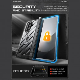 „Supcase Unicorn Beetle Pro“ dėklas, skirtas „Samsung Galaxy Z Fold 7“ – juodas