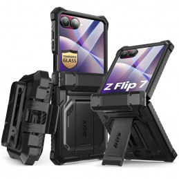 „Supcase IBLSN Armorbox“ dėklas, skirtas „Samsung Galaxy Z Flip 7“ – juodas