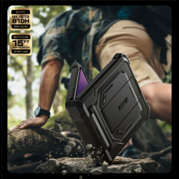 „Supcase IBLSN Armorbox“ dėklas, skirtas „Samsung Galaxy Z Flip 7“ – juodas