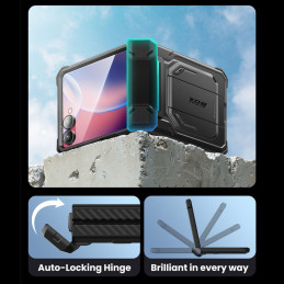 „Supcase IBLSN Armorbox“ dėklas, skirtas „Samsung Galaxy Z Flip 7“ – juodas