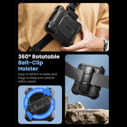 „Supcase IBLSN Armorbox“ dėklas, skirtas „Samsung Galaxy Z Flip 7“ – juodas