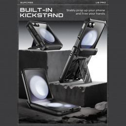 „Supcase Unicorn Beetle Pro“ dėklas, skirtas „Samsung Galaxy Z Flip 7“ – juodas