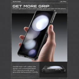 „Supcase Unicorn Beetle Pro“ dėklas, skirtas „Samsung Galaxy Z Flip 7“ – juodas