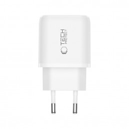 „Tech-Protect NCA20 PD 20W QC3.0 USB-A / USB-C“ sieninis įkroviklis – baltas