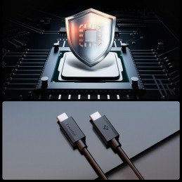 „Spigen EB6020CC“ 60 W laidas + USB-C / USB-C laidas 200 cm - juodas