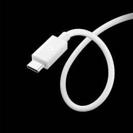 „Spigen EB6010CC“ USB-C laidas, 60 W, 100 cm, baltas