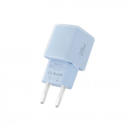 „Tech-Protect NCM25“ USB-C PD 25 W sieninis įkroviklis – mėlynas