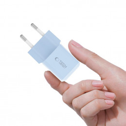 „Tech-Protect NCM25“ USB-C PD 25 W sieninis įkroviklis – mėlynas