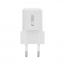 „Tech-Protect NCM25 USB-C PD 25W“ sieninis įkroviklis – baltas