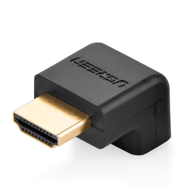 Ugreen adapteris, HDMI apatinio kampo jungtis, juoda (20109)