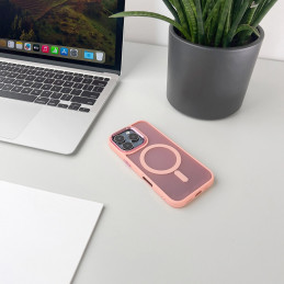 „MagSafe“ suderinamas madingas dėklas, skirtas „iPhone 17 Air“ – rožinis