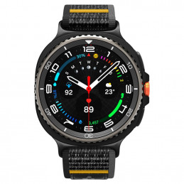 „Spigen Athlex Air Strap“, skirtas „Samsung Galaxy Watch 40/ 44/ 46mm“ – juodas ir geltonas