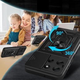 „Tech-Protect CamShield Pro“ dėklas, skirtas „Motorola Moto G56 5G“ – juodas