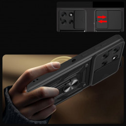 „Tech-Protect CamShield Pro“ dėklas, skirtas „Motorola Moto G86 5G“ – juodas