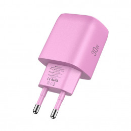 „Tech-Protect NCA30 PD 30W QC3.0 USB-A / USB-C“ sieninis įkroviklis – rožinis