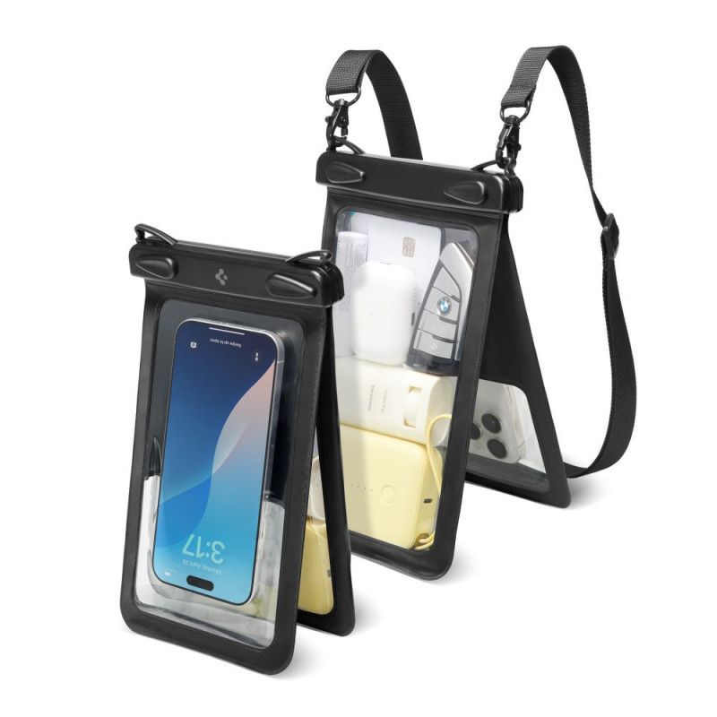Spigen A603 vandeniui atsparus dėklas - juodas