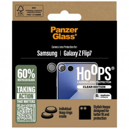 „PanzerGlass Hoops“ grūdinto stiklo objektyvo dangtelis, skirtas „Samsung Galaxy Z Flip7“